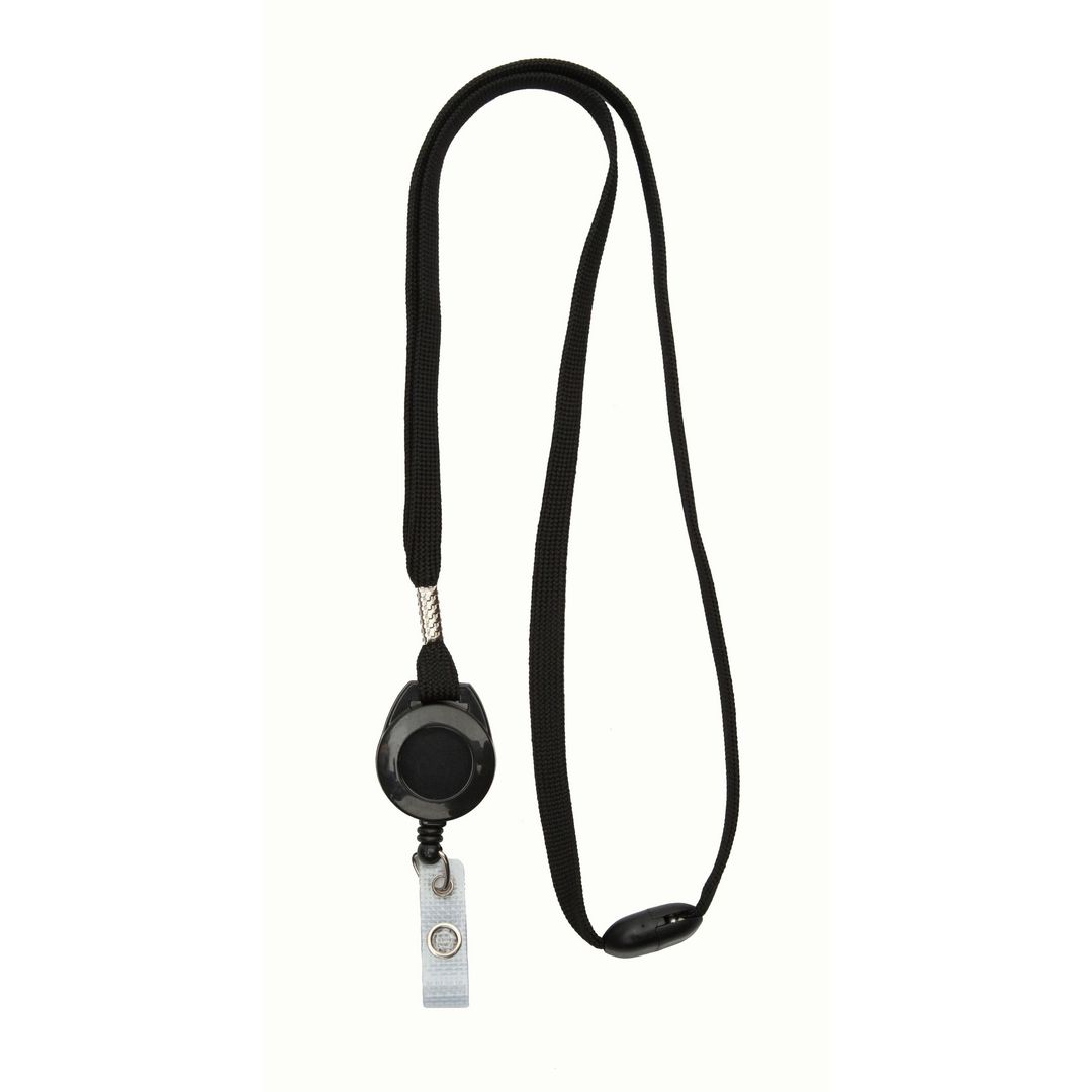 Nyckelband CARDKEEP yoyo svart (100 pack)