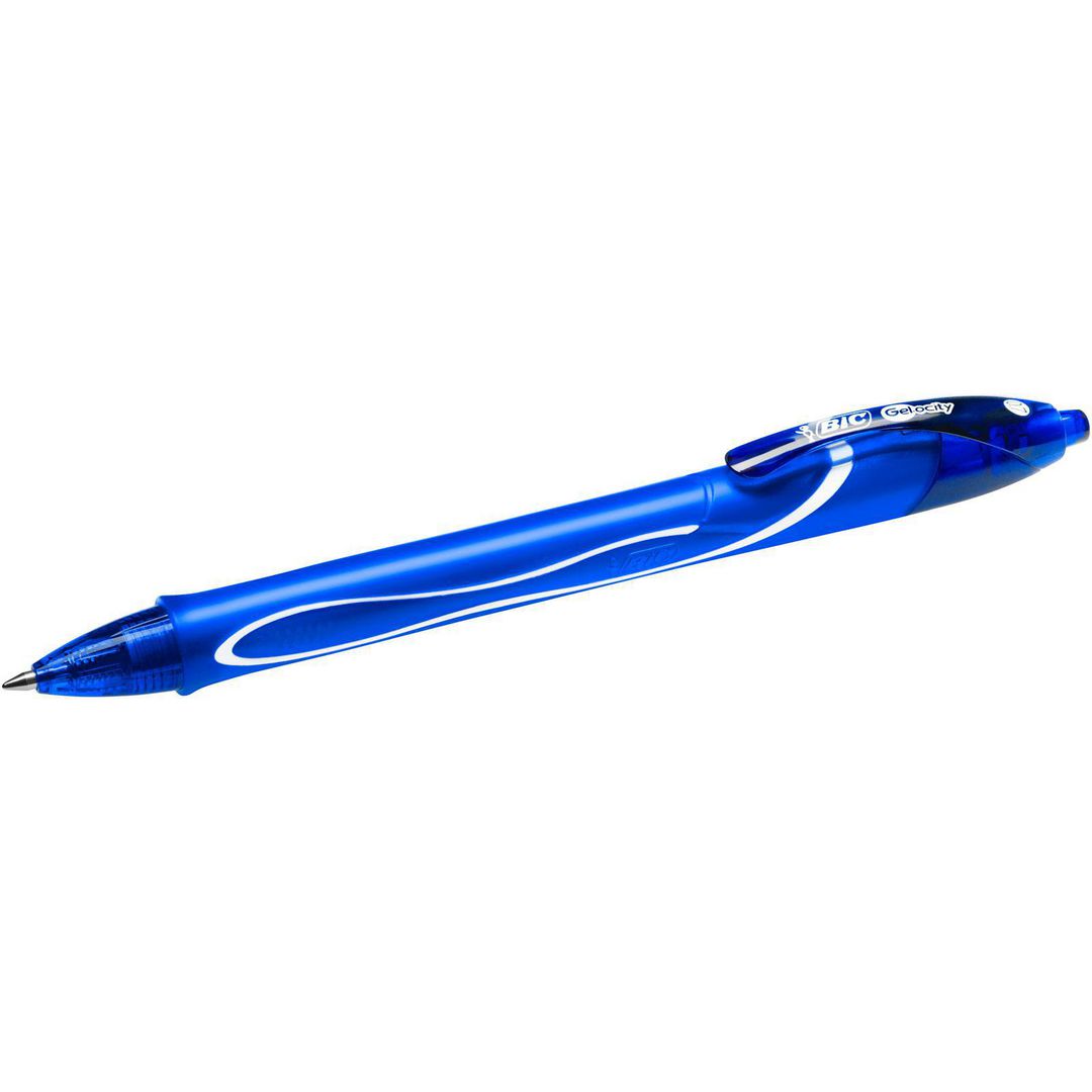 Gelpenna Bic Gelocity Quick Dry blå (12 pack)