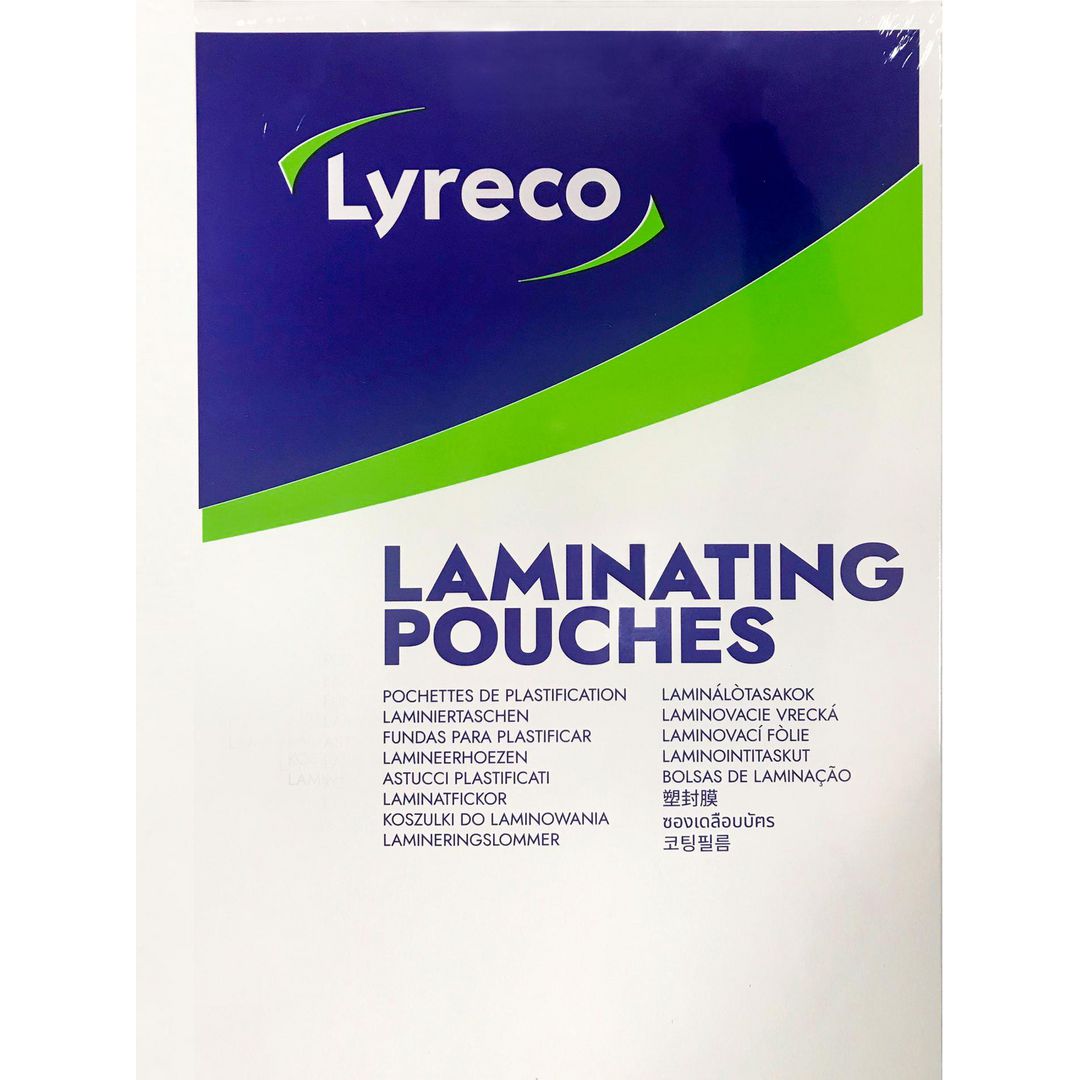 Laminat Lyreco A3 125mic klar100/fp