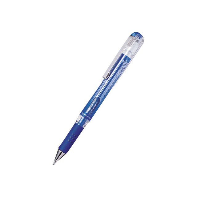 Gelpenna Pentel Hybrid Gel 1,0 met.blå (12 pack)