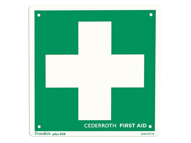 Första Hjälpen-skylt CEDERROTH