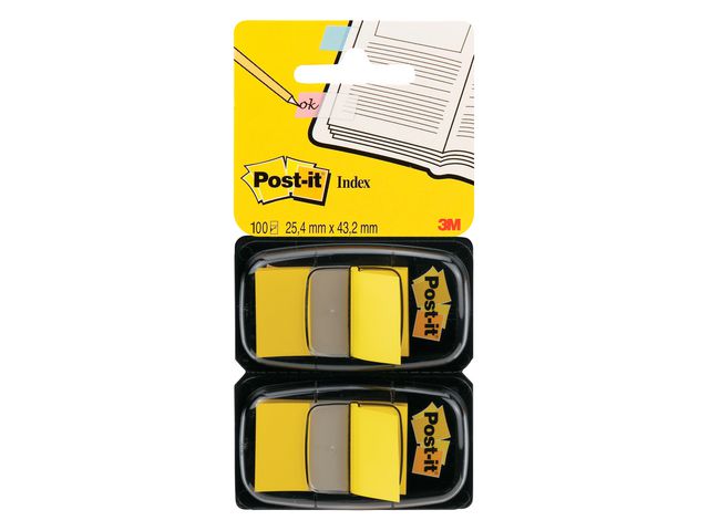 Index POST-IT 25,4x43,2mm gul 100/fp (6 pack)