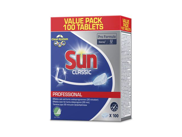Maskindisk SUN Pro Formula tabs 100/fp