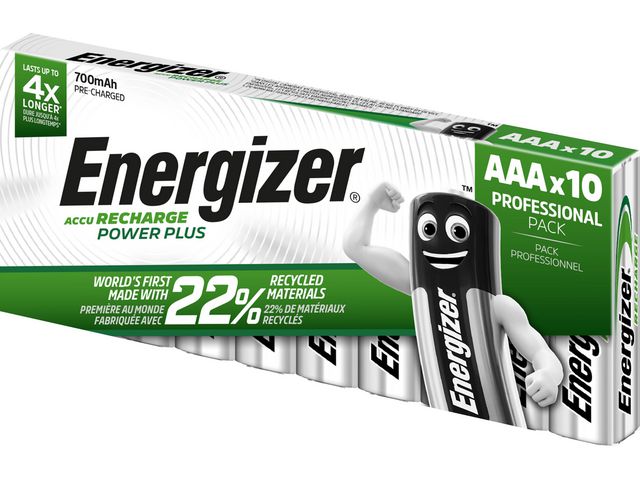 Batteri Laddbar ENERGIZER P-P AAA 10/fp