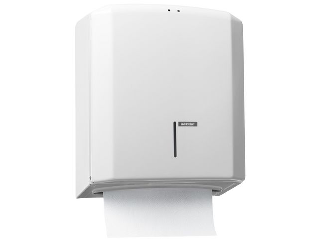 Dispenser KATRIN Handduk M vit metall