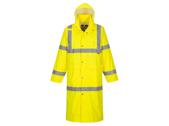 Varselregnrock Hi-Vis 122cm gul kl3 4XL