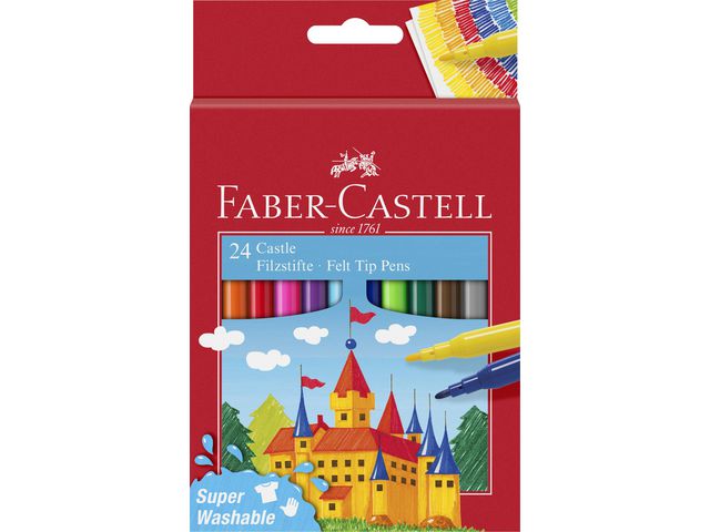 Fiberpenna Barn sorterade färger 24/fp