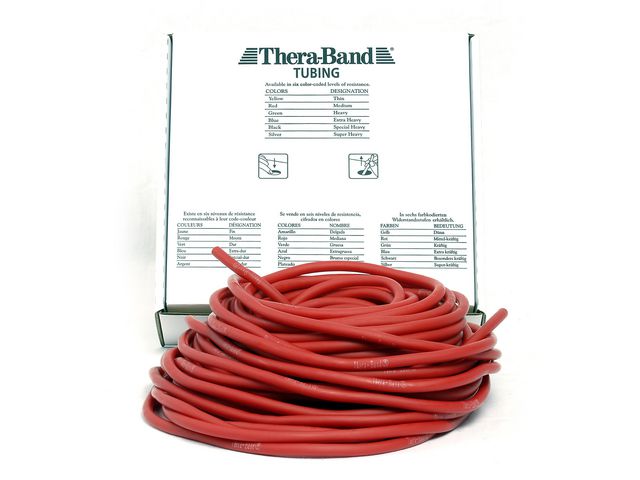 THERA-BAND TUBING 30,5m röd (4 pack)