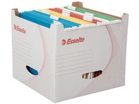 Arkivbox ESSELTE f hängmappar m. lock (5 pack)