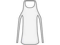 Förkläde 800x1250mm påse transp 100/fp