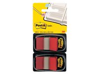 Index POST-IT 25,4x43,2mm röd 100/fp (6 pack)