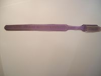 Tandborste engångs utan kräm lila 100/fp