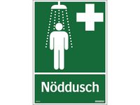 Skylt Nöddusch 210x297mm