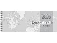 Desk calendar Europe 2026