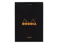 Ant.block RHODIA A7 80b linj svart