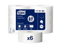 Toalettpapper TORK Uni T1 1-lag 500m (6 pack)