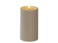 Blockljus KONSTSMIDE LEDtimer beige 12cm