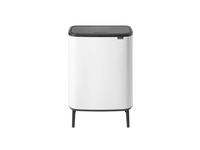 Papperskorg BRABANTIA Bo Touch 2x30L vit