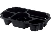 DUNIform 5-fack takeaway PP svart 240/fp