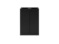 Avfallshantering BICA 2x65L öppen svart