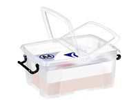 Plastlåda STRATA 12L klar med lock PP