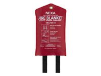 Brandfilt NEXA silikon 120x120cm röd