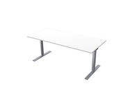 Bord El 180x80cm vitlaminat/grå