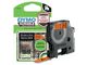 Tape DYMO Durable D1 12mm svart på ora.