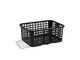 Förvaringskorg 12 L svart (10 pack)